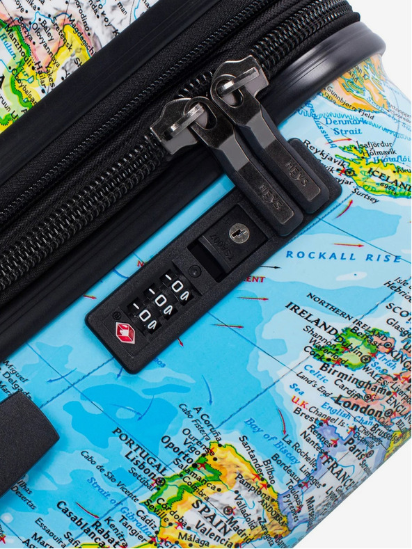 Heys Ταξιδιωτική βαλίτσα Heys Journey 3G M μπλε με μοτίβο M