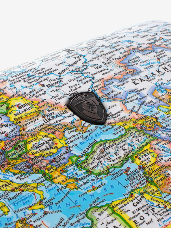 Heys Ταξιδιωτική βαλίτσα Heys Journey 3G M μπλε με μοτίβο M