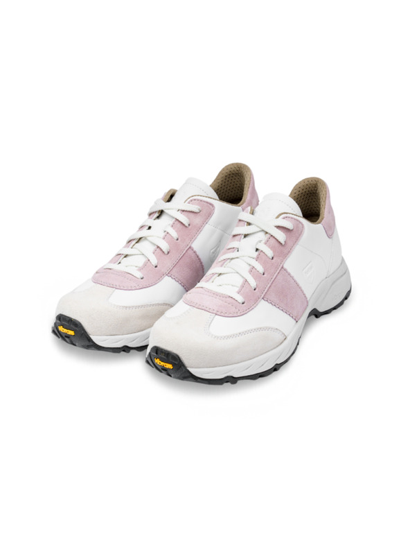 Vasky Botas Nordic Mellow - Ladies leather outdoor sneakers / boots white-pink Czech production from Zlín