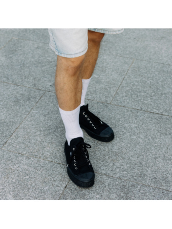 Vasky Γυναικεία πάνινα αθλητικά παπούτσια / μπότες μαύρα Vasky Kanvasky