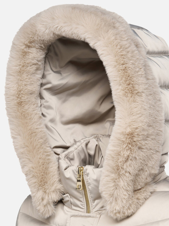 Geox Μπεζ γυναικείο καπιτονέ μπουφάν Geox Bettanie