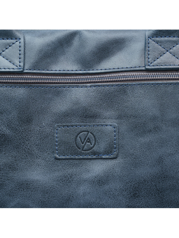 Vasky Vasky Harvey Blue - δερμάτινη τσάντα μπλε - i woman