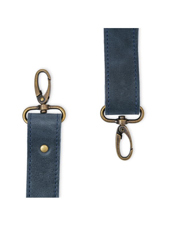 Vasky Vasky Harvey Blue - δερμάτινη τσάντα μπλε - i woman