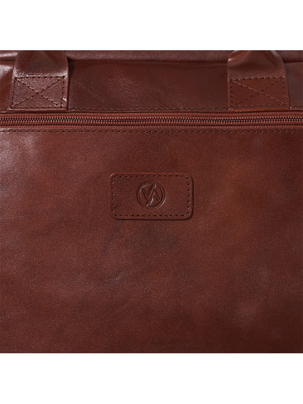 Vasky Harvey Brown - Δερμάτινη τσάντα καφέ - για γυναίκες, τσεχική παραγωγή από το Zlín Ένα μέγεθος ΕΕ Θήκη Τηλεφώνου