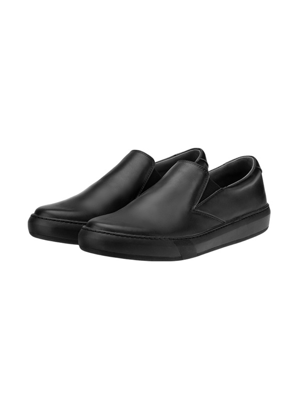 Vasky Γυναικεία δερμάτινα slip on μαύρα - άνοιξη / φθινόπωρο μπότες VASKY