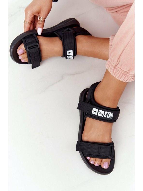 BIG STAR SHOES Γυναικεία αθλητικά σανδάλια Big Star - μαύρο