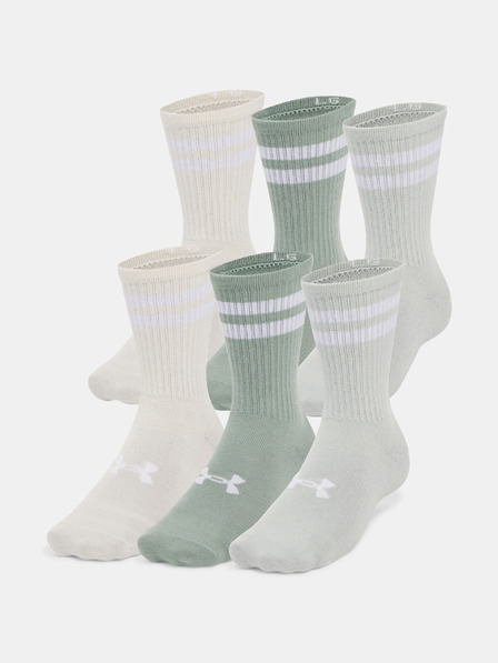 Under Armour Unisex Under Armour UA Essential 6pk Crew Socks Unisex Under Armour UA Essential 6pk Crew Socks