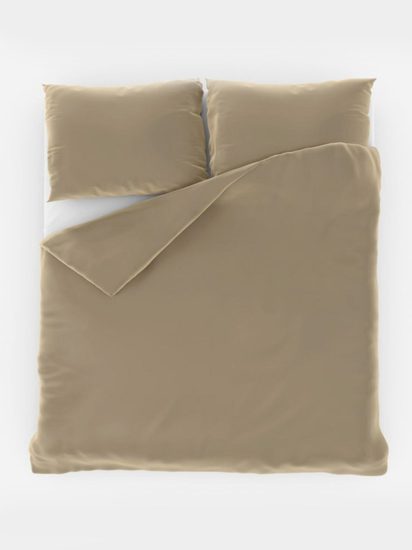 Kvalitex Γαλλικά σατέν κλινοσκεπάσματα LUXURY COLLECTION 1+2, 220x200, 70x90cm μπεζ