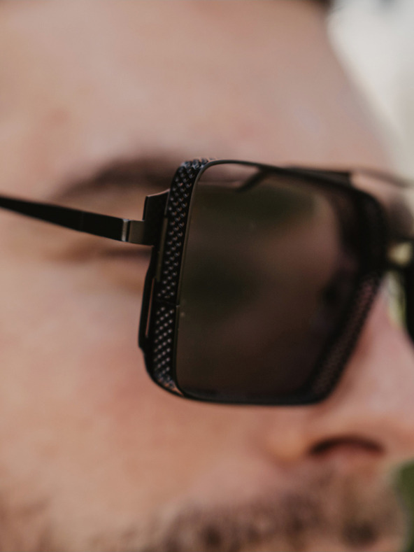 VEYREY Μαύρα unisex γυαλιά ηλίου VeyRey Steampunk Sosrael