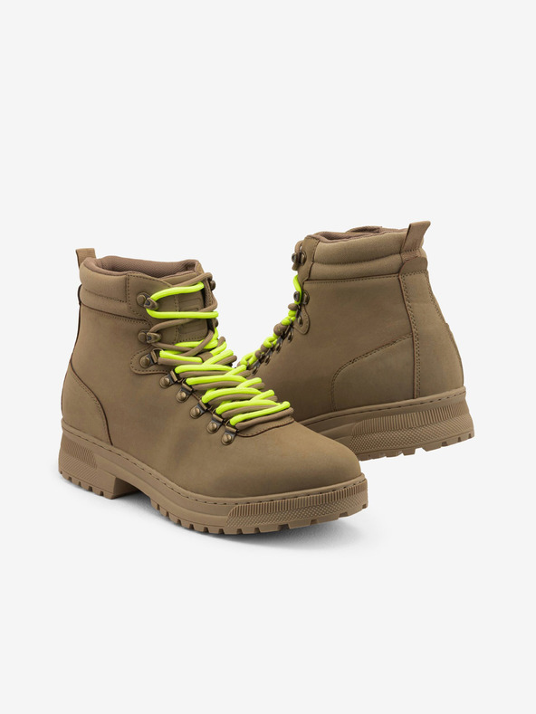 Ombre Clothing Καφέ ανδρικές χειμερινές μπότες εξωτερικού χώρου Ombre Clothing