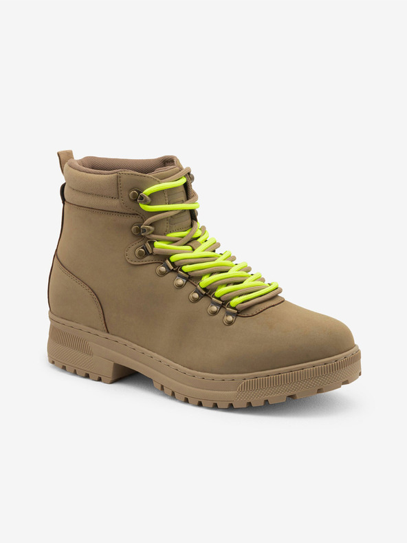Ombre Clothing Καφέ ανδρικές χειμερινές μπότες εξωτερικού χώρου Ombre Clothing