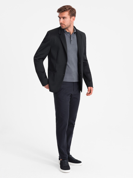 Ombre Clothing Ανδρικό σακάκι με αφαιρούμενη επένδυση και κουκούλα Ombre Clothing