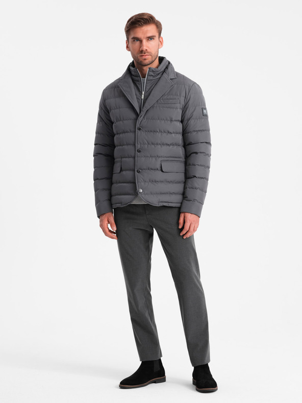 Ombre Clothing Ανδρικό καπιτονέ μπουφάν Ombre Clothing