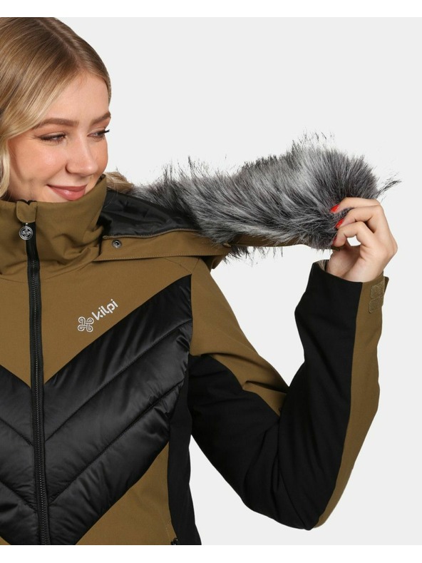 Kilpi Γυναικείο μπουφάν σκι Kilpi LIN-W Χακί
