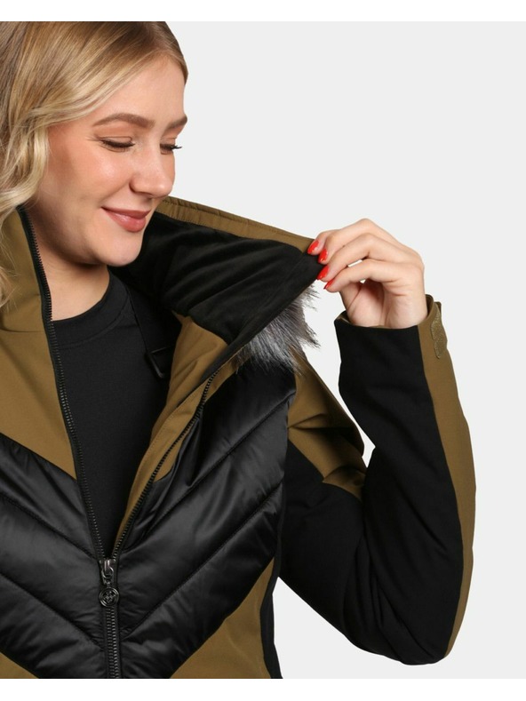 Kilpi Γυναικείο μπουφάν σκι Kilpi LIN-W Χακί