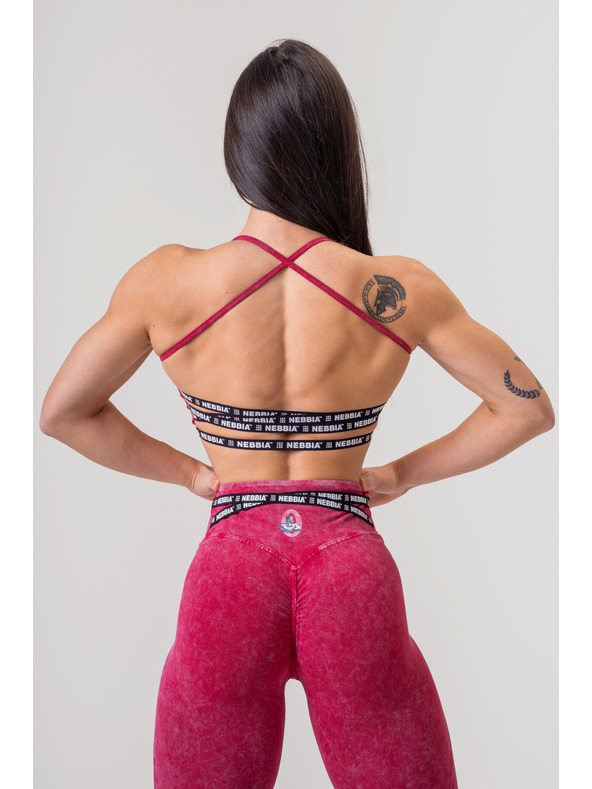 Nebbia Πλυμένο κολάν υψηλής μέσης LEGACY 777 XS,κόκκινο