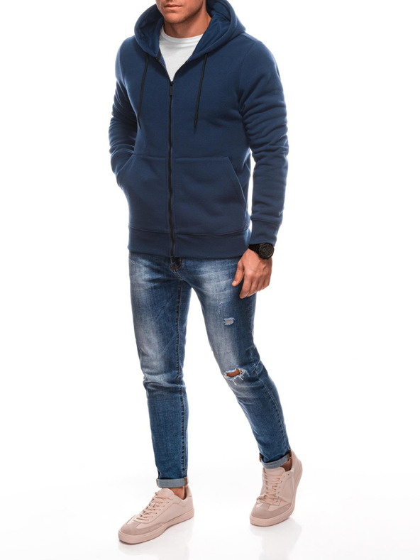 Edoti Ανδρικό φούτερ BASIC με κουκούλα με φερμουάρ και κουκούλα Edoti