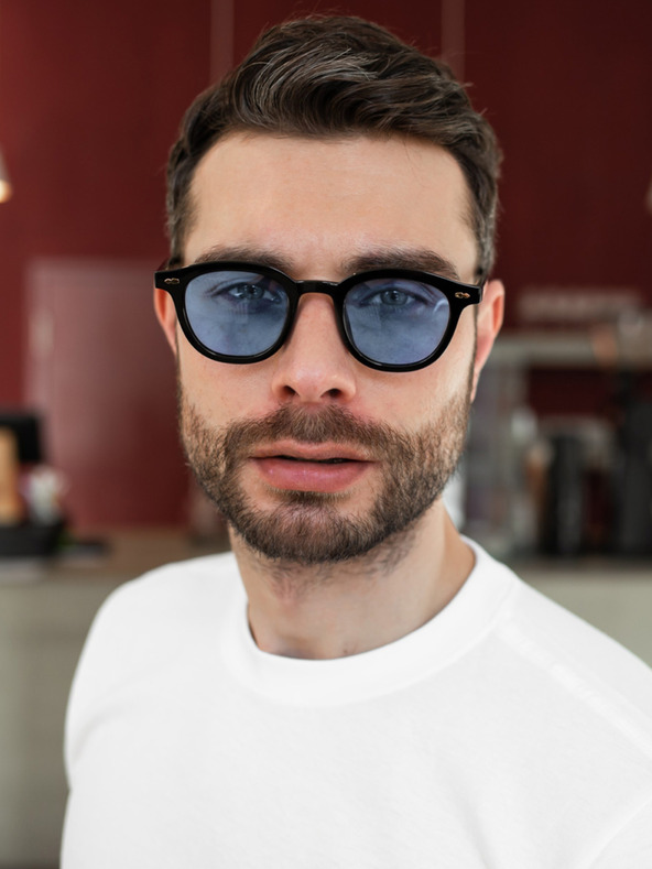 VEYREY VeyRey Γυαλιά ηλίου Oval Doris Μπλε γυαλιά ηλίου