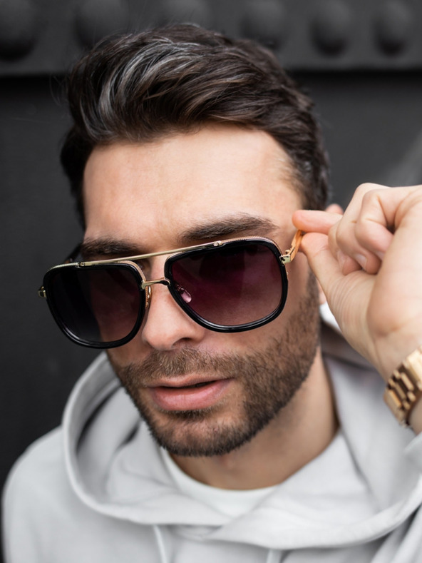 VEYREY VeyRey τετράγωνα γυαλιά ηλίου Holger Μαύρο