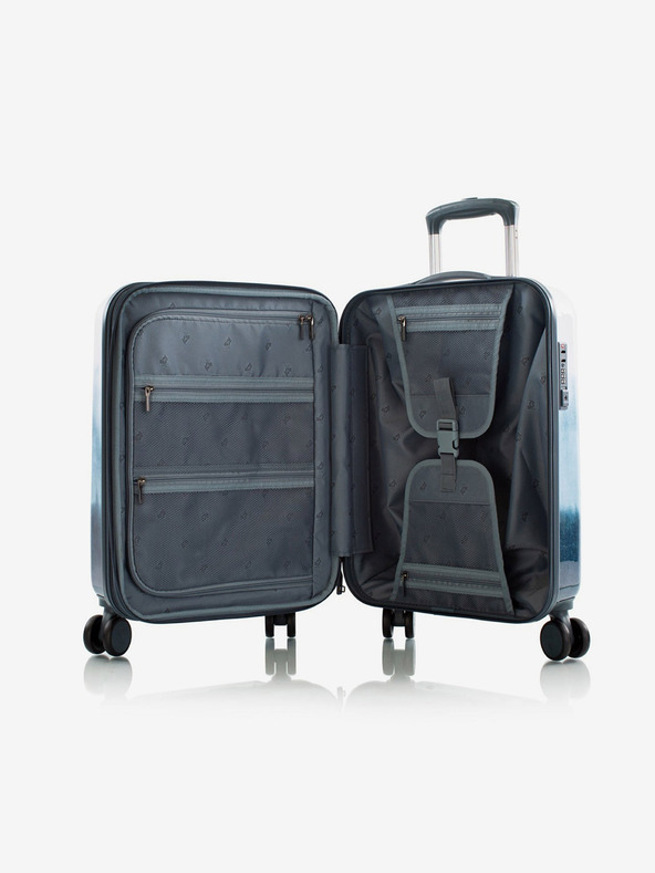 Heys Λευκή και μπλε ταξιδιωτική βαλίτσα Heys Tie-Dye Blue S