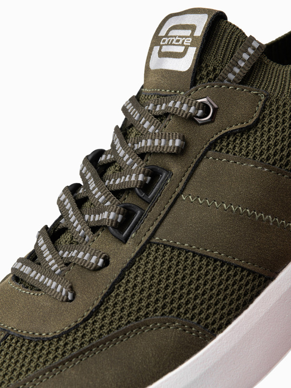 Ombre Clothing Πράσινα ανδρικά αθλητικά παπούτσια Ombre Clothing