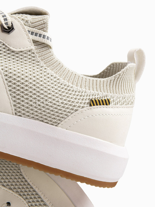 Ombre Clothing Μπεζ ανδρικά slip-on αθλητικά παπούτσια Ombre Clothing