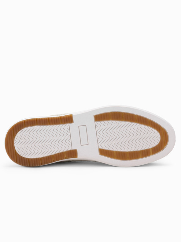 Ombre Clothing Μπεζ ανδρικά slip-on αθλητικά παπούτσια Ombre Clothing