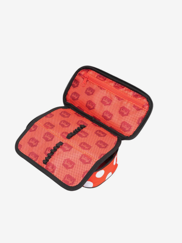 BAAGL  Κόκκινη σχολική μολυβοθήκη etue πουά Baagl