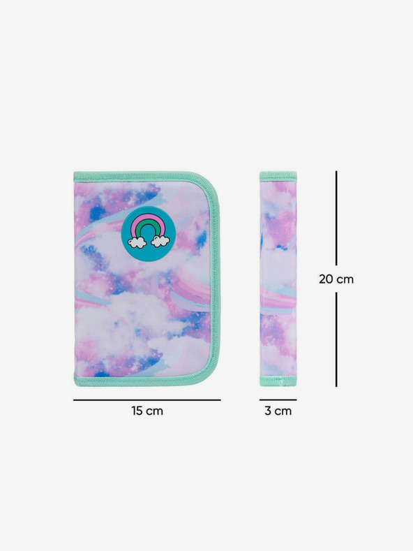 BAAGL  Μπλε σχολική μολυβοθήκη μονής βαθμίδας Baagl Heaven