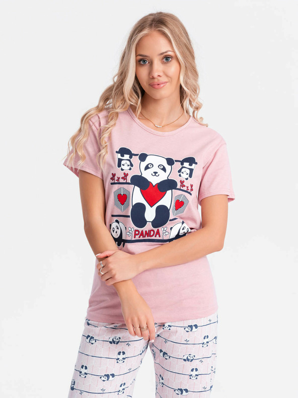 Edoti Γυναικείες πιτζάμες - ροδακινί ΕΔΩΤΗ