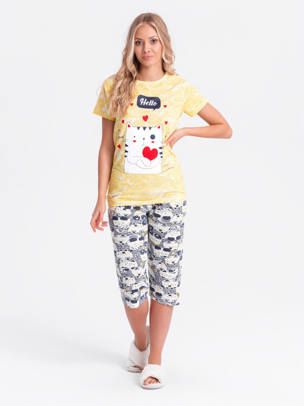 Edoti Γυναικείες πιτζάμες - κίτρινες ΕΔΩΤΗ