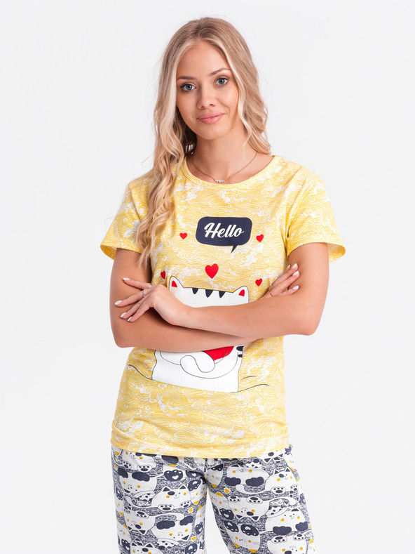 Edoti Γυναικείες πιτζάμες - κίτρινες ΕΔΩΤΗ