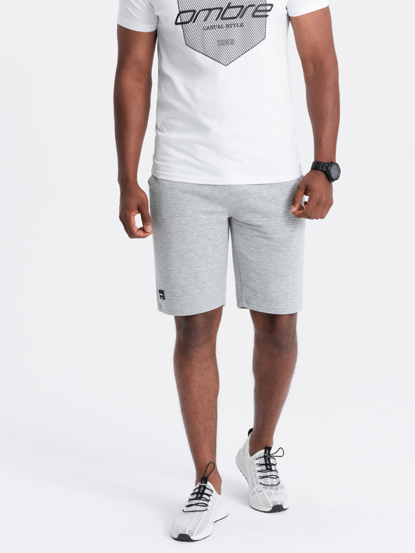 Ombre Clothing Οθωμανική Ombre Clothing Ανδρική πλεκτή κοντή φόρμα φούτερ