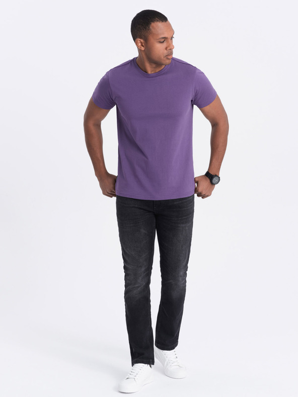 Ombre Clothing Ανδρικό κλασικό βαμβακερό μπλουζάκι BASIC T-Shirt Ombre Ενδύματα