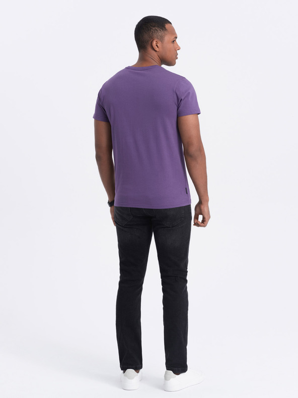 Ombre Clothing Ανδρικό κλασικό βαμβακερό μπλουζάκι BASIC T-Shirt Ombre Ενδύματα