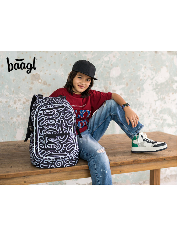 BAAGL  Baagl Core Element μαύρο σχολικό σακίδιο