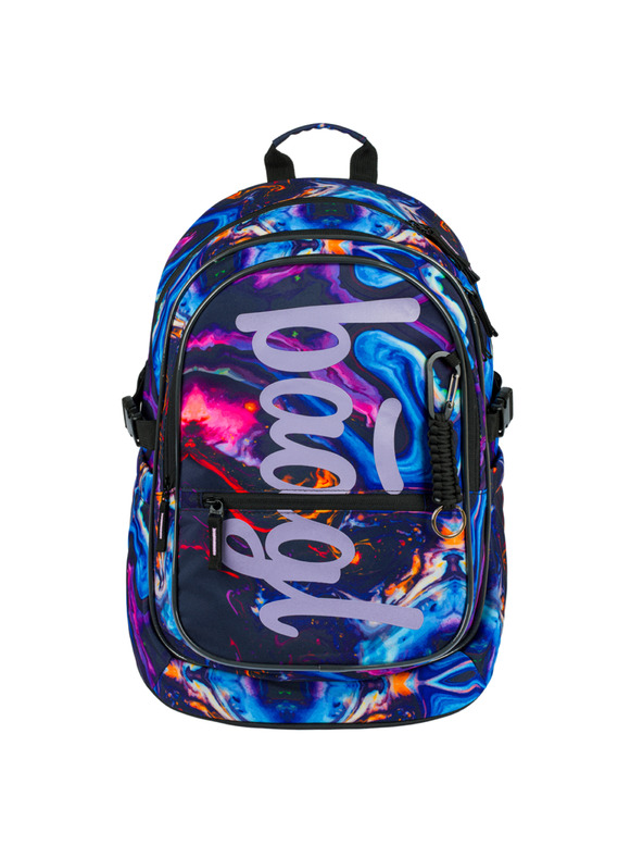 BAAGL  Μωβ σχολικό σετ - σακίδιο πλάτης, μολυβοθήκη, τσάντα Baagl Core Marble