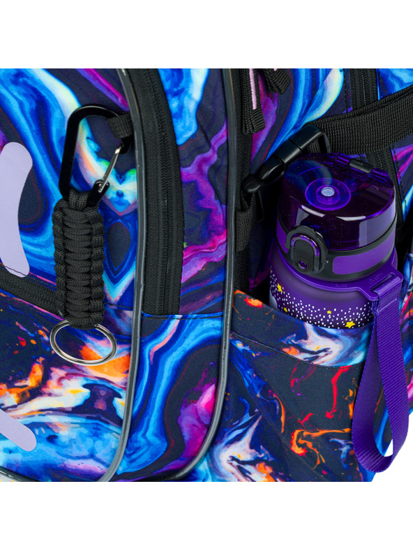 BAAGL  Μωβ σχολικό σετ - σακίδιο πλάτης, μολυβοθήκη, τσάντα Baagl Core Marble