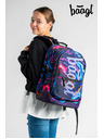 BAAGL  Μωβ σχολικό σετ - σακίδιο πλάτης, μολυβοθήκη, τσάντα Baagl Core Marble