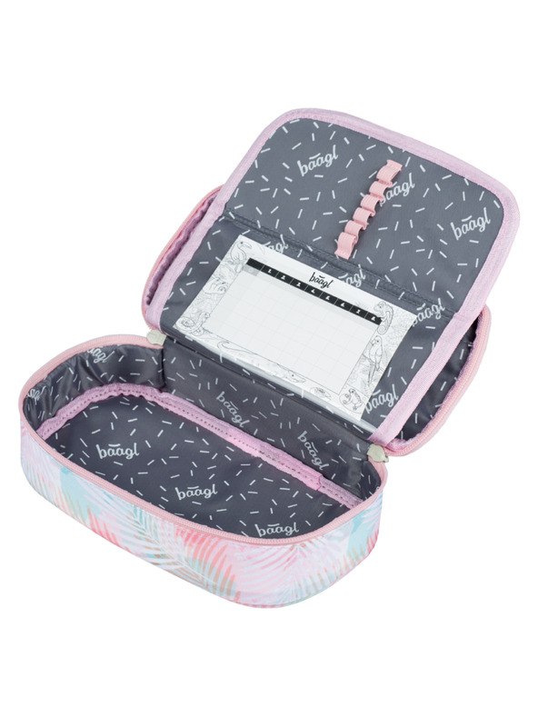 BAAGL  Ροζ σχολική μολυβοθήκη Baagl Sunset