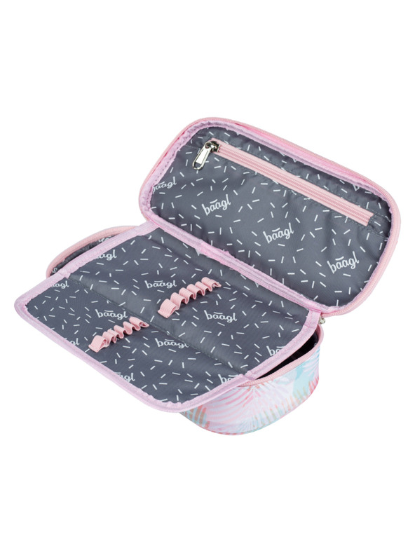 BAAGL  Ροζ σχολική μολυβοθήκη Baagl Sunset