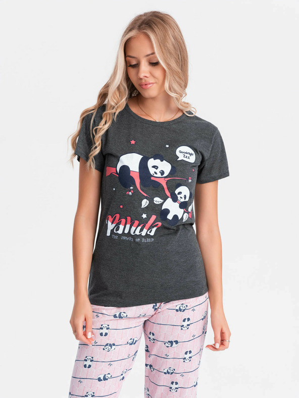 Edoti Γυναικείες πιτζάμες - γραφίτη ΕΔΩΤΗ