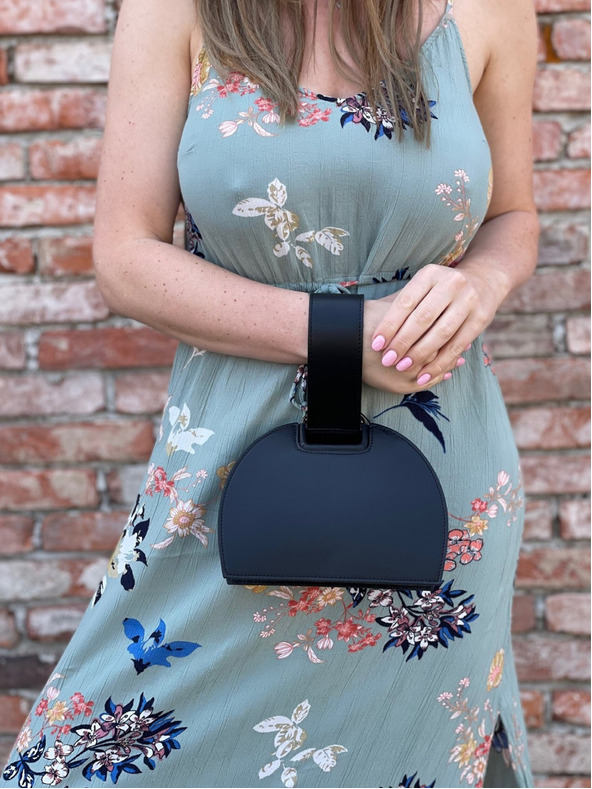 Elega Μαύρη γυναικεία τσάντα Elega Amber Handbag