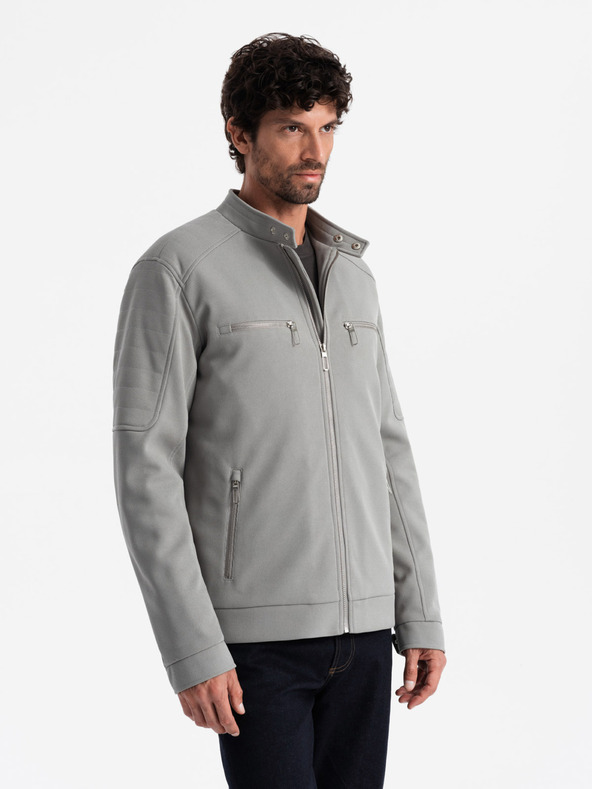 Ombre Clothing Ανδρικό σακάκι με τσέπες και γιακά Ombre Clothing