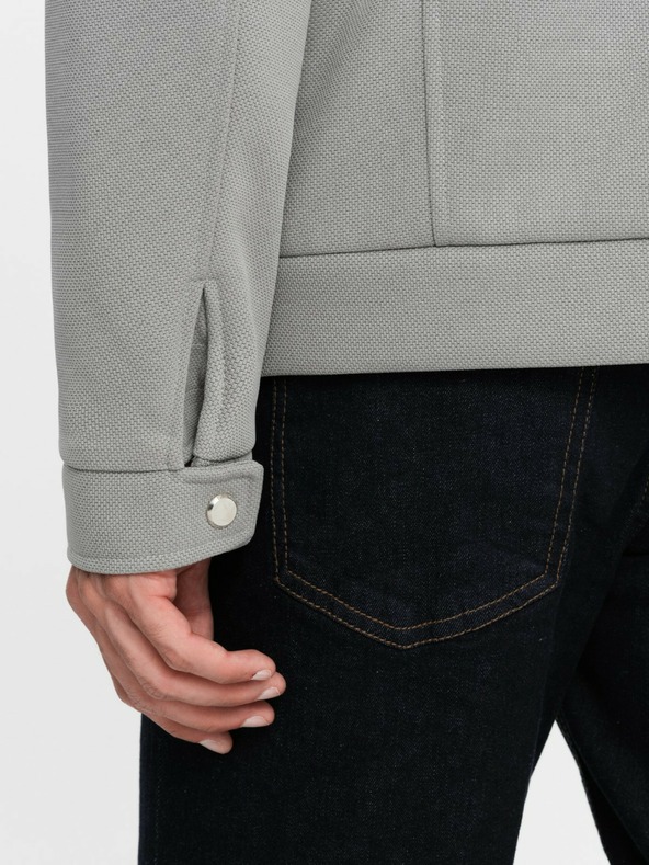 Ombre Clothing Ανδρικό σακάκι με τσέπες και γιακά Ombre Clothing