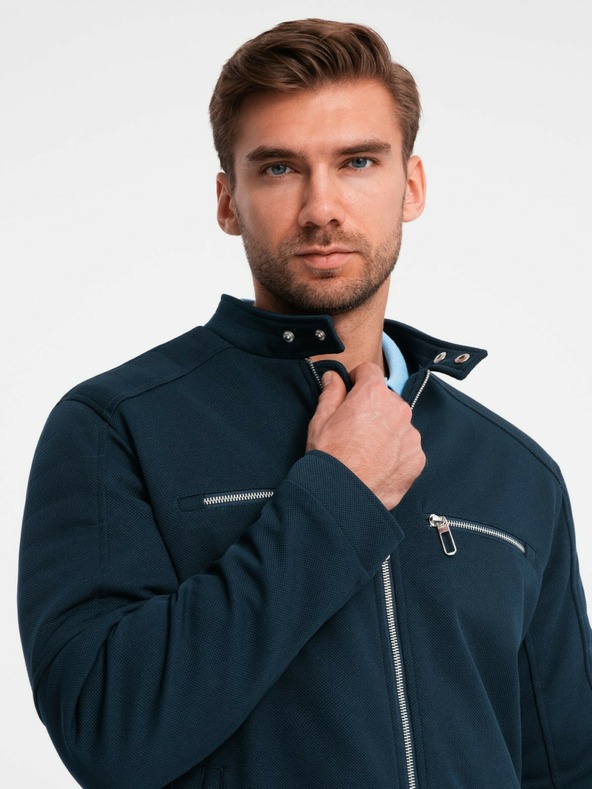 Ombre Clothing Ανδρικό μπουφάν με όρθιο γιακά και τσέπες Ombre Clothing