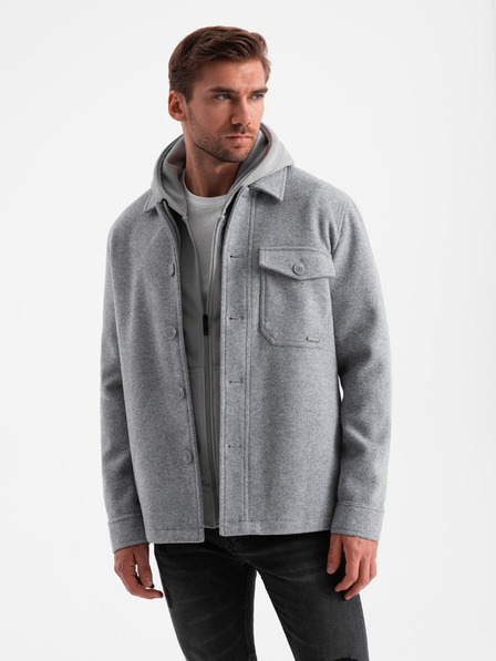 Ombre Clothing Ανδρικό ελαφρύ fleece μπουφάν Ombre Clothing V2 OM-JANP-0199