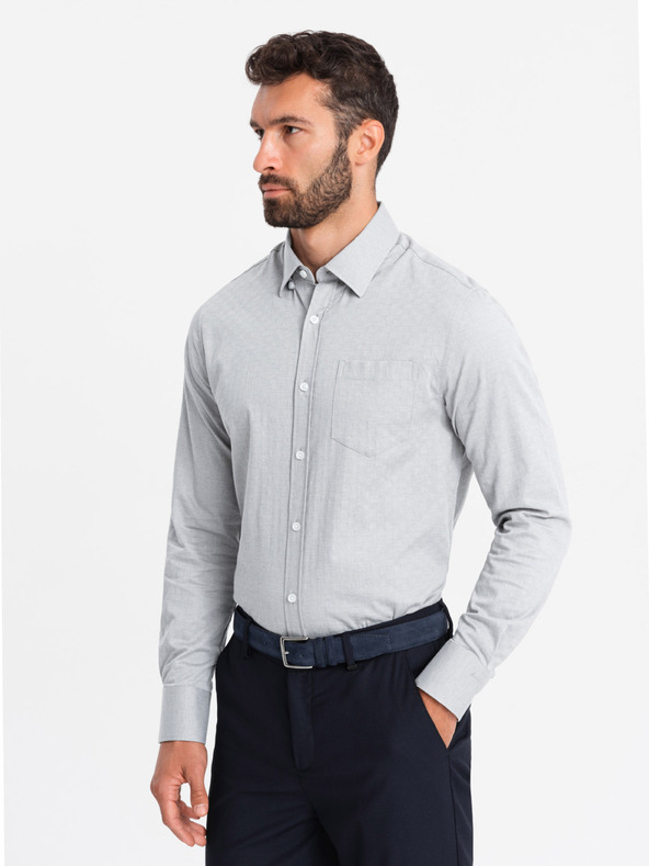 Ombre Clothing Ανδρικό μπλουζάκι Ombre Clothing SLIM FIT V2 OM-SHCS-0174