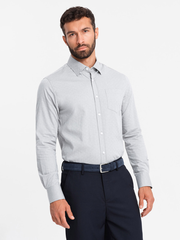 Ombre Clothing Ανδρικό μπλουζάκι Ombre Clothing SLIM FIT V2 OM-SHCS-0174