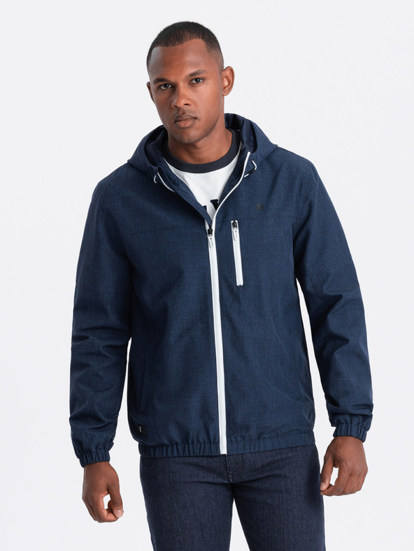 Ombre Clothing Ανδρικό ελαφρύ αθλητικό μπουφάν με επένδυση fleece Ombre Clothing